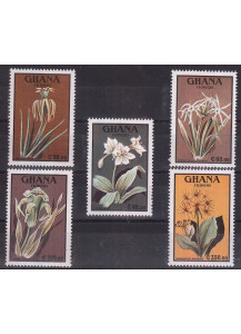 GHANA 1991 francobolli serie completa nuova Yvert e Tellier 1256-60
